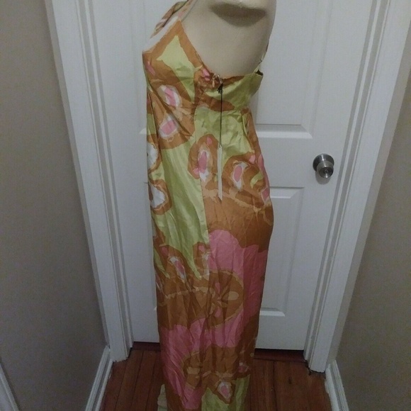 NWT Susana Monaco 100% Silk Maxi Dress Size 4 - Picture 3 of 3